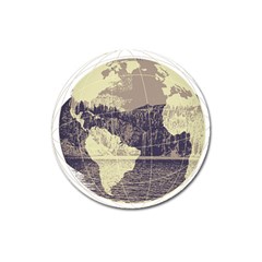 River Globe Magnet 3  (round) by MTNDesignco