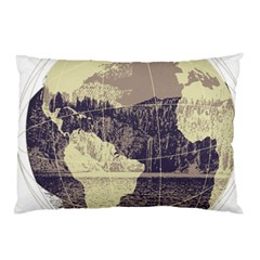 River Globe Pillow Case (two Sides) by MTNDesignco