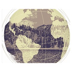 River Globe Double Sided Flano Blanket (medium)  by MTNDesignco