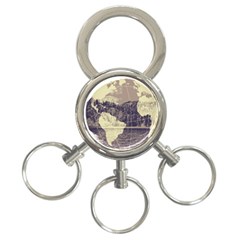 River Globe 3-ring Key Chains by MTNDesignco