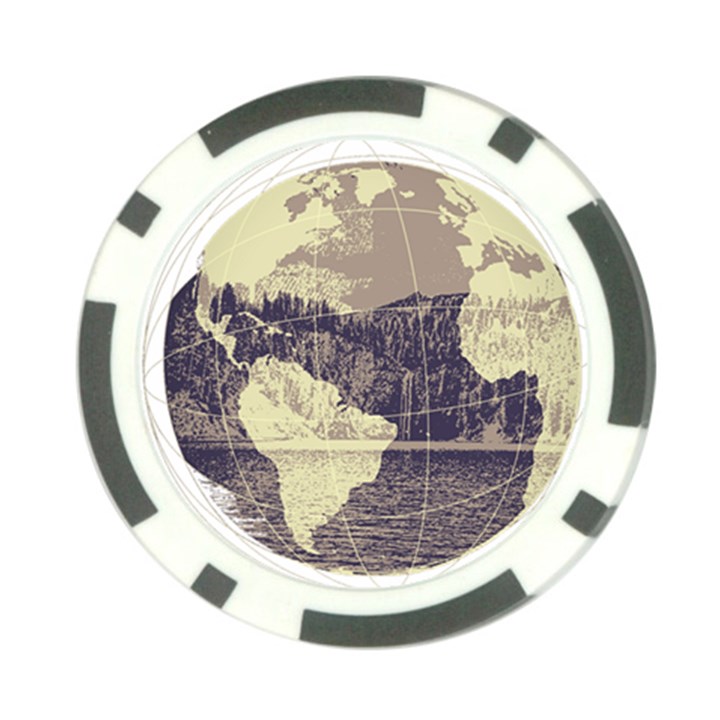 River Globe Poker Chip Card Guard