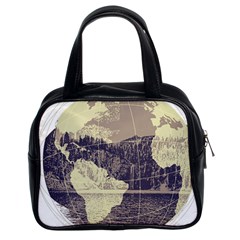 River Globe Classic Handbags (2 Sides) by MTNDesignco