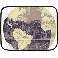 River Globe Fleece Blanket (mini) by MTNDesignco