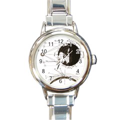 Planetary Equations Round Italian Charm Watch