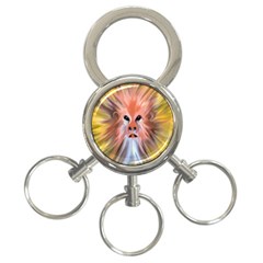 Monster Ghost Horror Face 3-ring Key Chains by Nexatart