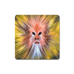 Monster Ghost Horror Face Square Magnet by Nexatart