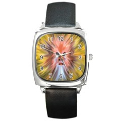 Monster Ghost Horror Face Square Metal Watch by Nexatart