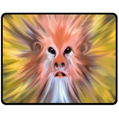 Monster Ghost Horror Face Double Sided Fleece Blanket (medium)  by Nexatart