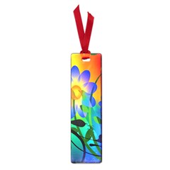 Abstract Flowers Bird Artwork Small Book Marks by Nexatart