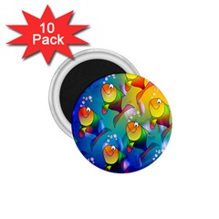 Fish Pattern 1 75  Magnets (10 Pack)  by Nexatart