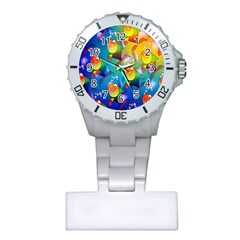 Fish Pattern Plastic Nurses Watch by Nexatart