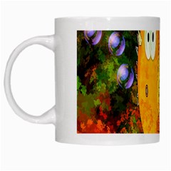 Abstract Fish Artwork Digital Art White Mugs by Nexatart