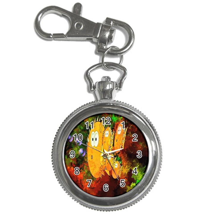 Abstract Fish Artwork Digital Art Key Chain Watches