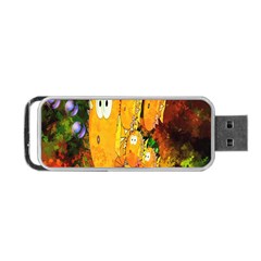 Abstract Fish Artwork Digital Art Portable Usb Flash (one Side) by Nexatart