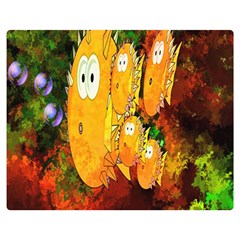 Abstract Fish Artwork Digital Art Double Sided Flano Blanket (medium)  by Nexatart