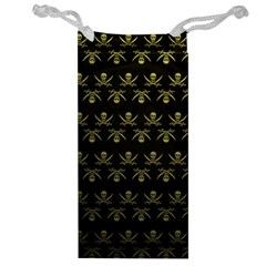 Abstract Skulls Death Pattern Jewelry Bag by Nexatart