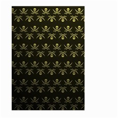 Abstract Skulls Death Pattern Large Garden Flag (two Sides) by Nexatart