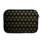 Abstract Skulls Death Pattern Apple MacBook Pro 17  Zipper Case Front