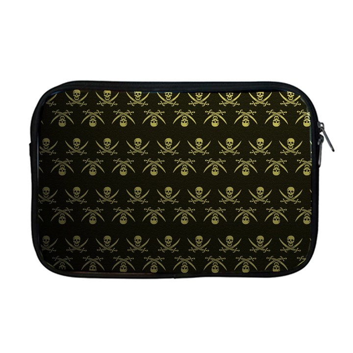 Abstract Skulls Death Pattern Apple MacBook Pro 17  Zipper Case