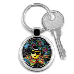 Abstract Digital Art Key Chains (round)  by Nexatart