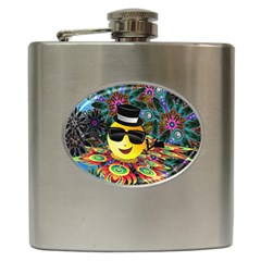 Abstract Digital Art Hip Flask (6 Oz) by Nexatart