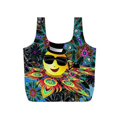 Abstract Digital Art Full Print Recycle Bags (s)  by Nexatart