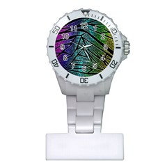 Abstract Background Rainbow Metal Plastic Nurses Watch by Nexatart