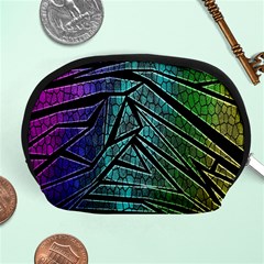 Abstract Background Rainbow Metal Accessory Pouches (medium)  by Nexatart