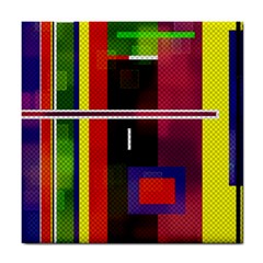 Abstract Art Geometric Background Tile Coasters