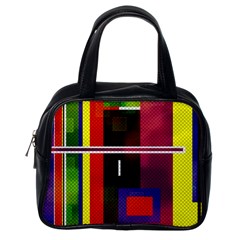 Abstract Art Geometric Background Classic Handbags (one Side)