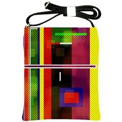 Abstract Art Geometric Background Shoulder Sling Bags