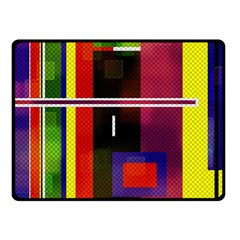 Abstract Art Geometric Background Double Sided Fleece Blanket (small)  by Nexatart