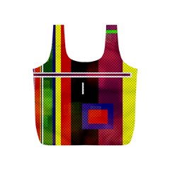 Abstract Art Geometric Background Full Print Recycle Bags (s) 