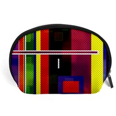 Abstract Art Geometric Background Accessory Pouches (large)  by Nexatart