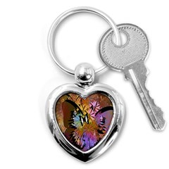 Abstract Digital Art Key Chains (heart)  by Nexatart