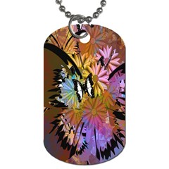 Abstract Digital Art Dog Tag (one Side)