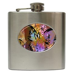 Abstract Digital Art Hip Flask (6 Oz) by Nexatart