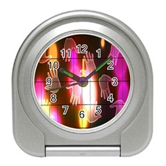 Abstract Background Design Squares Travel Alarm Clocks