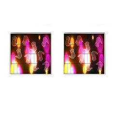 Abstract Background Design Squares Cufflinks (square) by Nexatart