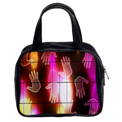 Abstract Background Design Squares Classic Handbags (2 Sides) by Nexatart