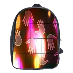 Abstract Background Design Squares School Bags(large)  by Nexatart