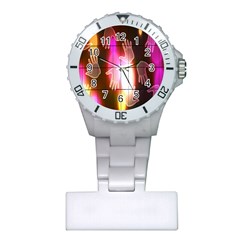 Abstract Background Design Squares Plastic Nurses Watch