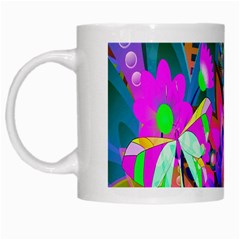 Abstract Digital Art  White Mugs