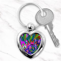 Abstract Digital Art  Key Chains (heart)  by Nexatart