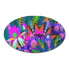 Abstract Digital Art  Oval Magnet