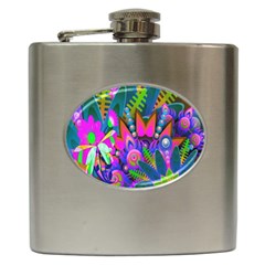 Abstract Digital Art  Hip Flask (6 Oz) by Nexatart