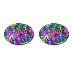 Abstract Digital Art  Cufflinks (oval) by Nexatart