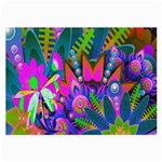 Abstract Digital Art  Large Glasses Cloth Front