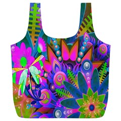 Abstract Digital Art  Full Print Recycle Bags (l) 