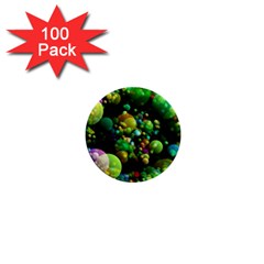 Abstract Balls Color About 1  Mini Buttons (100 Pack)  by Nexatart